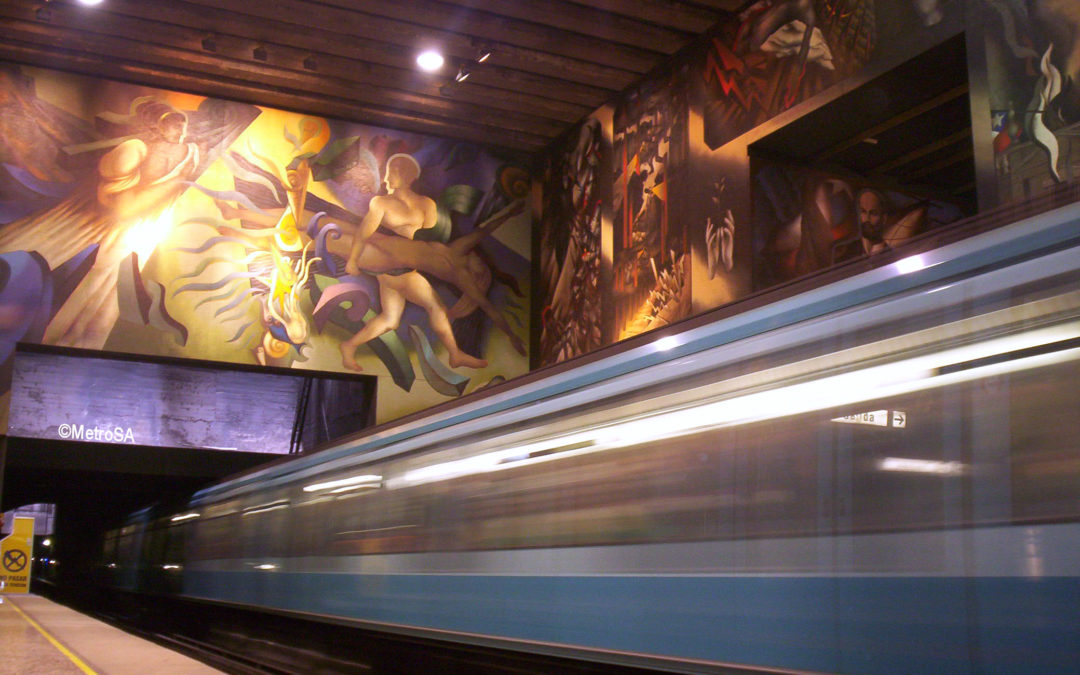 Mario Toral: Mural in the Santiago Metro