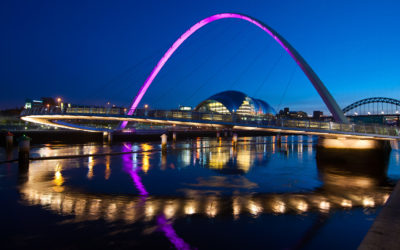 Vising the UK: Gateshead Millennium Bridge